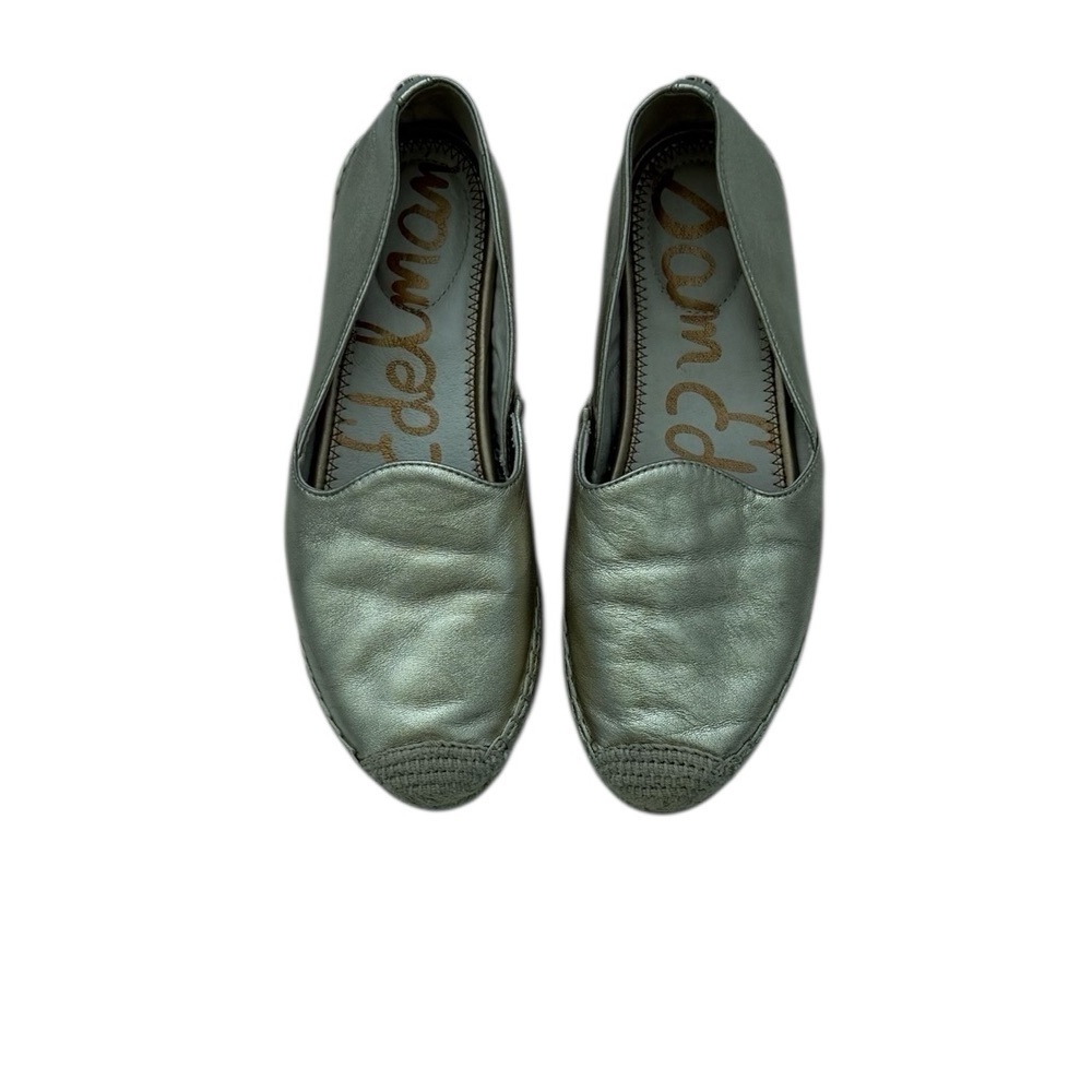 Sam Edelman Khloe Women's Slip-On Shoes Shiny Gold Espadrilles SIZE 7
